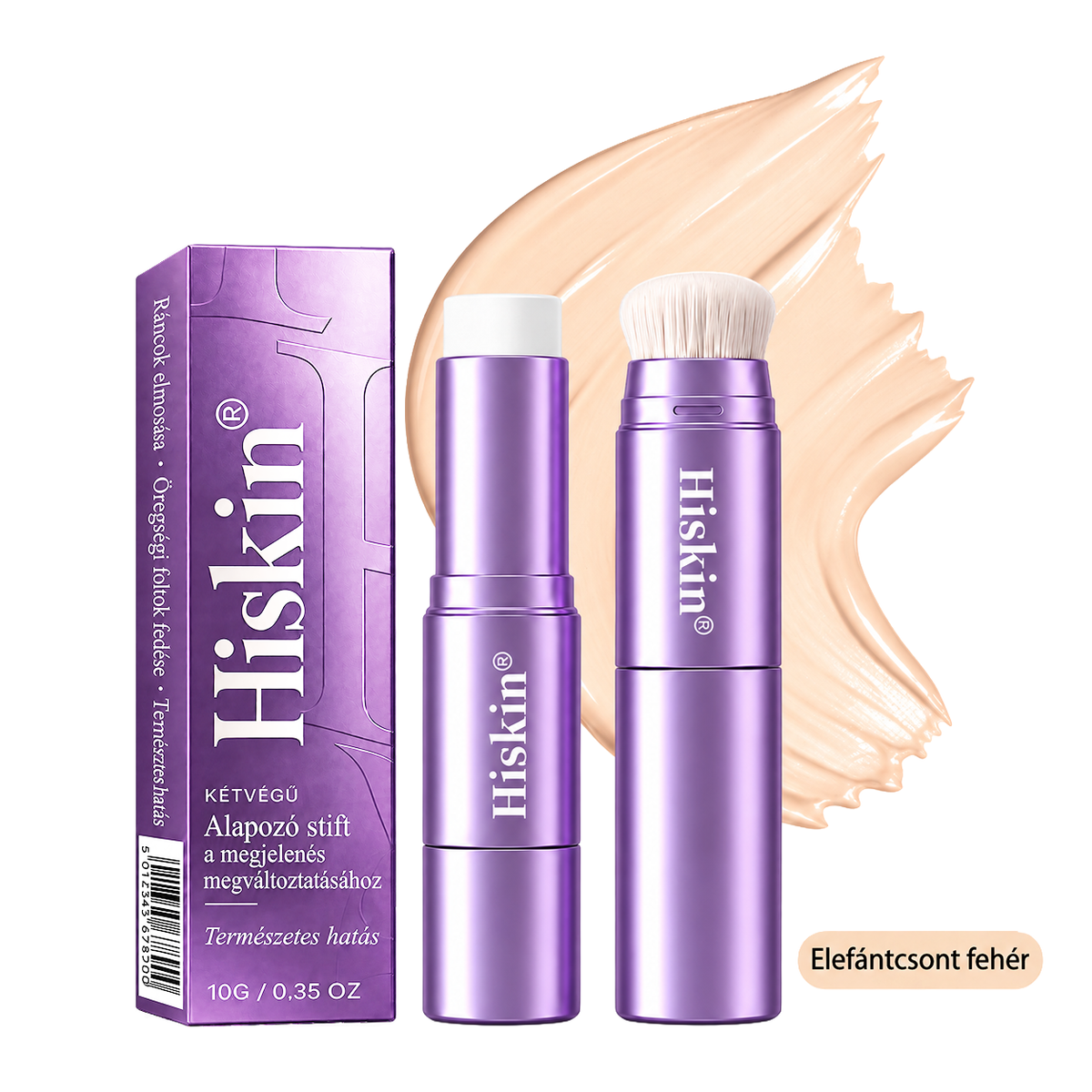 🌿🌿AZ UTOLSÓ 2 ÓRÁBAN · 80% KEDVEZMÉNY!  Hiskin® 2 az 1-ben színváltó alapozó stift | Elfedi az öregségi foltokat, halványítja a finom ráncok láthatóságát és hidratálja a bőrt – beépített ecsettel a fiatalos, ragyogó arcbőrért!