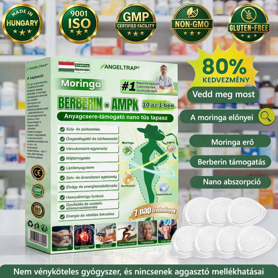 💚ANGELTRAP® 𝗠𝗼𝗿𝗶𝗻𝗴𝗮 × 𝗕𝗲𝗿𝗯𝗲𝗿𝗶𝗻𝗲 × 𝗔𝗠𝗣𝗞 𝟭𝟬-𝗶𝗻-𝟭 𝗠𝗲𝘁𝗮𝗯𝗼𝗹𝗶𝗰 𝗦𝘂𝗽𝗽𝗼𝗿𝘁 𝗡𝗮𝗻𝗼 𝗠𝗶𝗰𝗿𝗼𝗻𝗲𝗲𝗱𝗹𝗲 𝗣𝗮𝘁𝗰𝗵 🇭🇺 (𝐍𝐚𝐩𝐨𝐧𝐭𝐚 𝐜𝐬𝐚𝐤 𝐞𝐠𝐲𝐬𝐳𝐞𝐫, 𝐥𝐚́𝐭𝐡𝐚𝐭𝐨́ 𝐯𝐚́𝐥𝐭𝐨𝐳𝐚́𝐬𝐨𝐤 𝐦𝐚́𝐫 𝟕 𝐧𝐚𝐩 𝐚𝐥𝐚𝐭𝐭)  ✅ 𝐄𝐥𝐡𝐢́𝐳𝐚́𝐬𝐫𝐚,  𝐜𝐮𝐤𝐨𝐫𝐛𝐞𝐭𝐞𝐠𝐬𝐞́𝐠𝐫𝐞, 𝐚𝐥𝐯𝐚́𝐬𝐢 𝐚𝐩𝐧𝐨𝐞́𝐫𝐚, 𝐢́𝐳𝐮̈𝐥𝐞𝐭𝐢 𝐩𝐫𝐨𝐛𝐥𝐞́𝐦𝐚́𝐤𝐫𝐚 𝐞́𝐬 𝐦𝐞́𝐠 𝐬𝐨𝐤 𝐦𝐚́𝐬𝐫𝐚