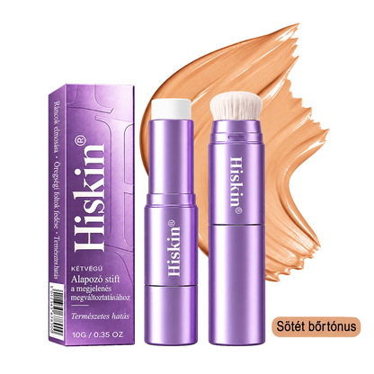 🌿🌿AZ UTOLSÓ 2 ÓRÁBAN · 80% KEDVEZMÉNY!  Hiskin® 2 az 1-ben színváltó alapozó stift | Elfedi az öregségi foltokat, halványítja a finom ráncok láthatóságát és hidratálja a bőrt – beépített ecsettel a fiatalos, ragyogó arcbőrért!