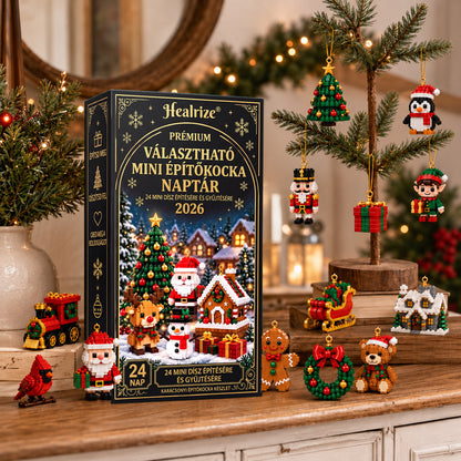 💎💎Adventní kalendář s 24 vánočními mini ozdobami z kostiček
