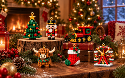 💎💎Adventní kalendář s 24 vánočními mini ozdobami z kostiček