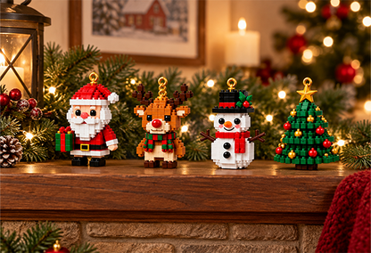 💎💎Adventní kalendář s 24 vánočními mini ozdobami z kostiček