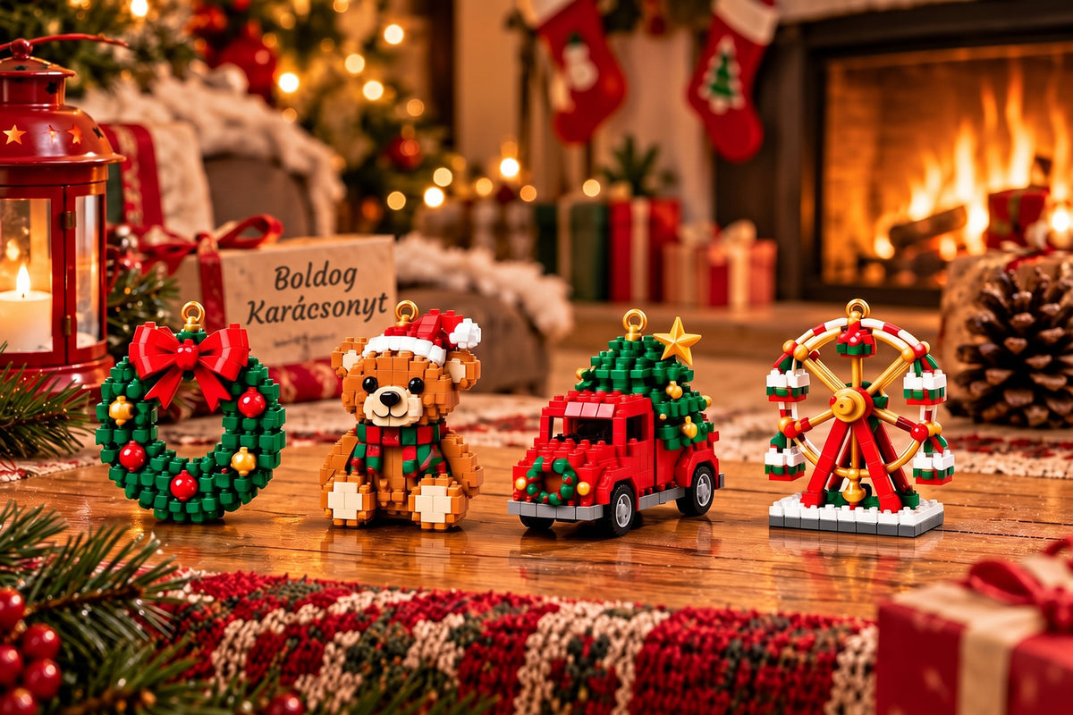 💎💎Adventní kalendář s 24 vánočními mini ozdobami z kostiček