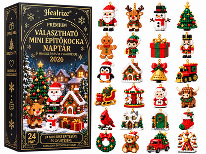 💎💎Adventní kalendář s 24 vánočními mini ozdobami z kostiček