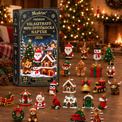 💎💎Adventní kalendář s 24 vánočními mini ozdobami z kostiček