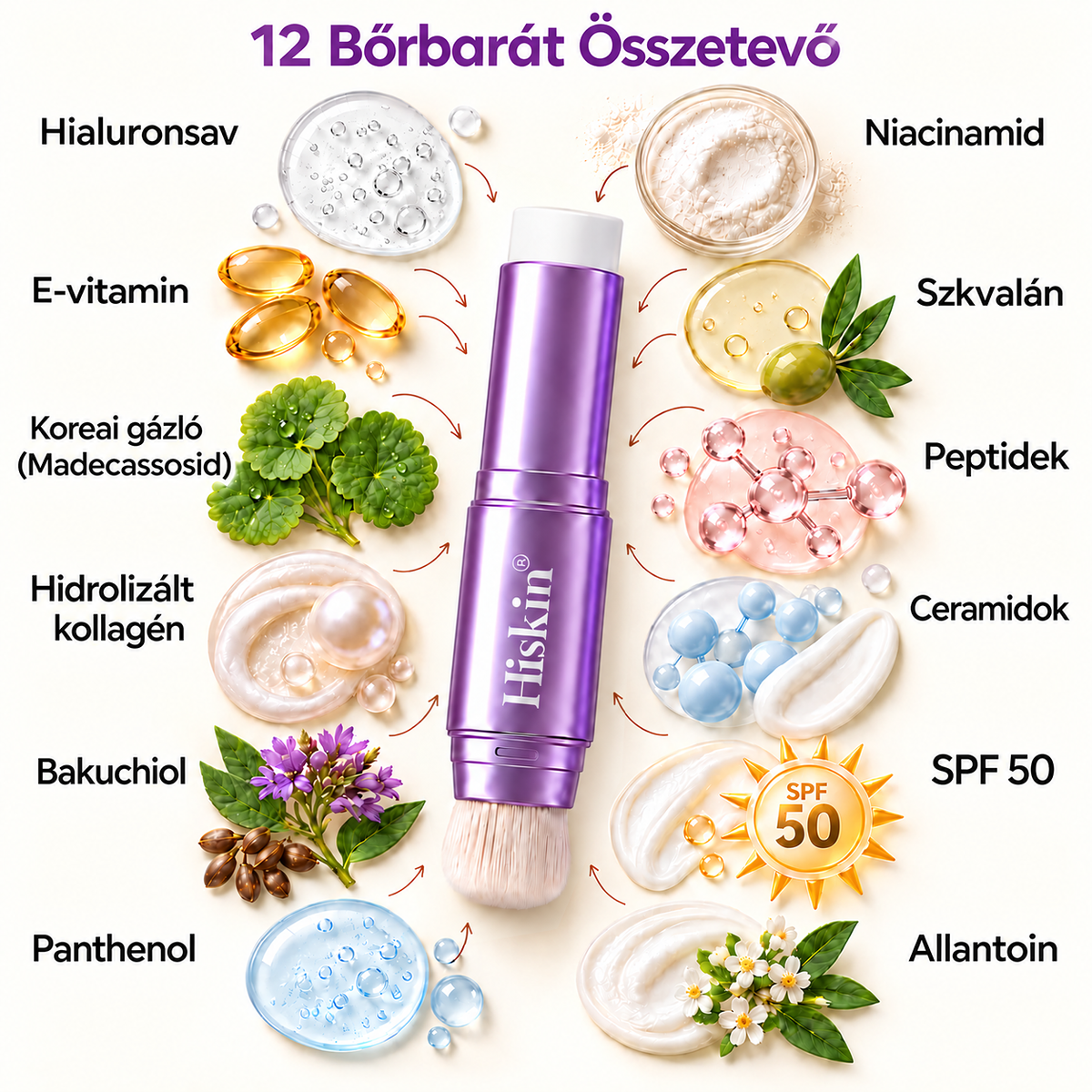 🌿🌿AZ UTOLSÓ 2 ÓRÁBAN · 80% KEDVEZMÉNY!  Hiskin® 2 az 1-ben színváltó alapozó stift | Elfedi az öregségi foltokat, halványítja a finom ráncok láthatóságát és hidratálja a bőrt – beépített ecsettel a fiatalos, ragyogó arcbőrért!