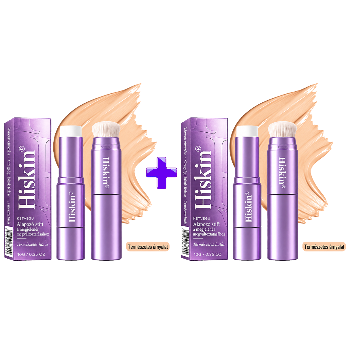 🌿🌿AZ UTOLSÓ 2 ÓRÁBAN · 80% KEDVEZMÉNY!  Hiskin® 2 az 1-ben színváltó alapozó stift | Elfedi az öregségi foltokat, halványítja a finom ráncok láthatóságát és hidratálja a bőrt – beépített ecsettel a fiatalos, ragyogó arcbőrért!