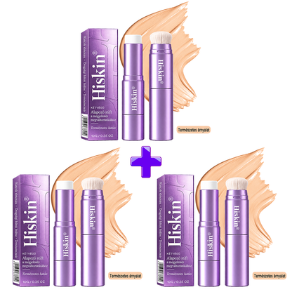 🌿🌿AZ UTOLSÓ 2 ÓRÁBAN · 80% KEDVEZMÉNY!  Hiskin® 2 az 1-ben színváltó alapozó stift | Elfedi az öregségi foltokat, halványítja a finom ráncok láthatóságát és hidratálja a bőrt – beépített ecsettel a fiatalos, ragyogó arcbőrért!