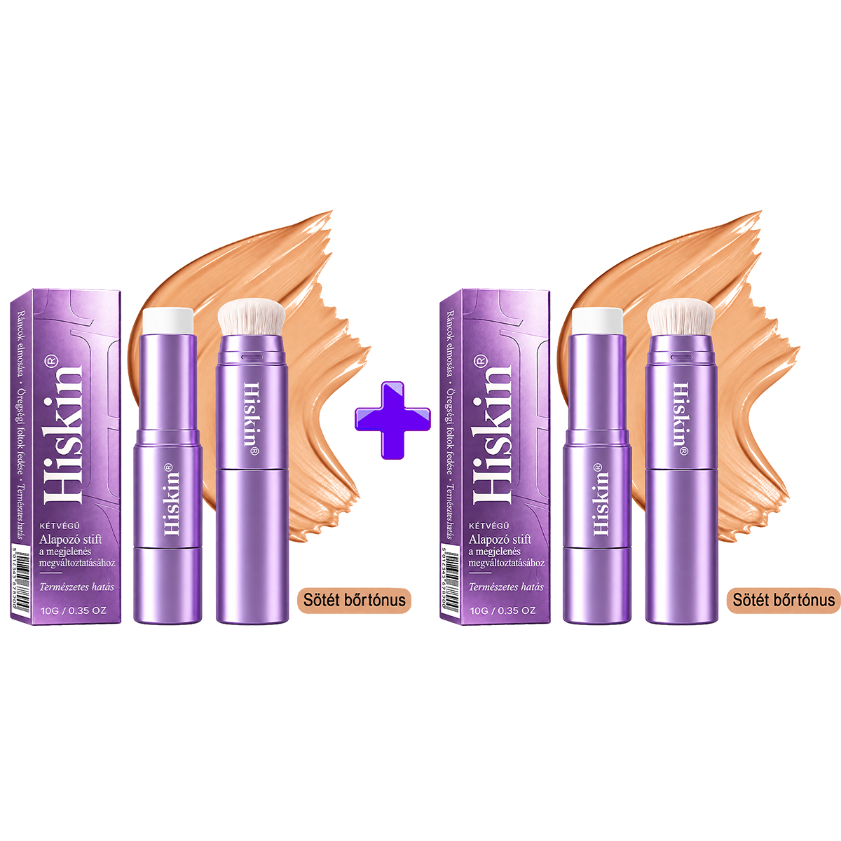 🌿🌿AZ UTOLSÓ 2 ÓRÁBAN · 80% KEDVEZMÉNY!  Hiskin® 2 az 1-ben színváltó alapozó stift | Elfedi az öregségi foltokat, halványítja a finom ráncok láthatóságát és hidratálja a bőrt – beépített ecsettel a fiatalos, ragyogó arcbőrért!