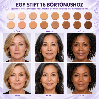 🌿🌿AZ UTOLSÓ 2 ÓRÁBAN · 80% KEDVEZMÉNY!  Hiskin® 2 az 1-ben színváltó alapozó stift | Elfedi az öregségi foltokat, halványítja a finom ráncok láthatóságát és hidratálja a bőrt – beépített ecsettel a fiatalos, ragyogó arcbőrért!