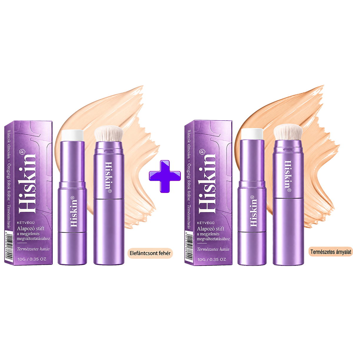 🌿🌿AZ UTOLSÓ 2 ÓRÁBAN · 80% KEDVEZMÉNY!  Hiskin® 2 az 1-ben színváltó alapozó stift | Elfedi az öregségi foltokat, halványítja a finom ráncok láthatóságát és hidratálja a bőrt – beépített ecsettel a fiatalos, ragyogó arcbőrért!