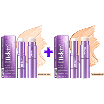 🌿🌿AZ UTOLSÓ 2 ÓRÁBAN · 80% KEDVEZMÉNY!  Hiskin® 2 az 1-ben színváltó alapozó stift | Elfedi az öregségi foltokat, halványítja a finom ráncok láthatóságát és hidratálja a bőrt – beépített ecsettel a fiatalos, ragyogó arcbőrért!