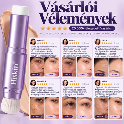 🌿🌿AZ UTOLSÓ 2 ÓRÁBAN · 80% KEDVEZMÉNY!  Hiskin® 2 az 1-ben színváltó alapozó stift | Elfedi az öregségi foltokat, halványítja a finom ráncok láthatóságát és hidratálja a bőrt – beépített ecsettel a fiatalos, ragyogó arcbőrért!