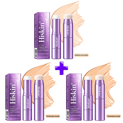 🌿🌿AZ UTOLSÓ 2 ÓRÁBAN · 80% KEDVEZMÉNY!  Hiskin® 2 az 1-ben színváltó alapozó stift | Elfedi az öregségi foltokat, halványítja a finom ráncok láthatóságát és hidratálja a bőrt – beépített ecsettel a fiatalos, ragyogó arcbőrért!