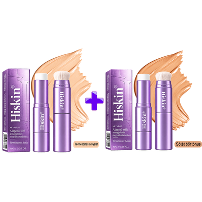 🌿🌿AZ UTOLSÓ 2 ÓRÁBAN · 80% KEDVEZMÉNY!  Hiskin® 2 az 1-ben színváltó alapozó stift | Elfedi az öregségi foltokat, halványítja a finom ráncok láthatóságát és hidratálja a bőrt – beépített ecsettel a fiatalos, ragyogó arcbőrért!