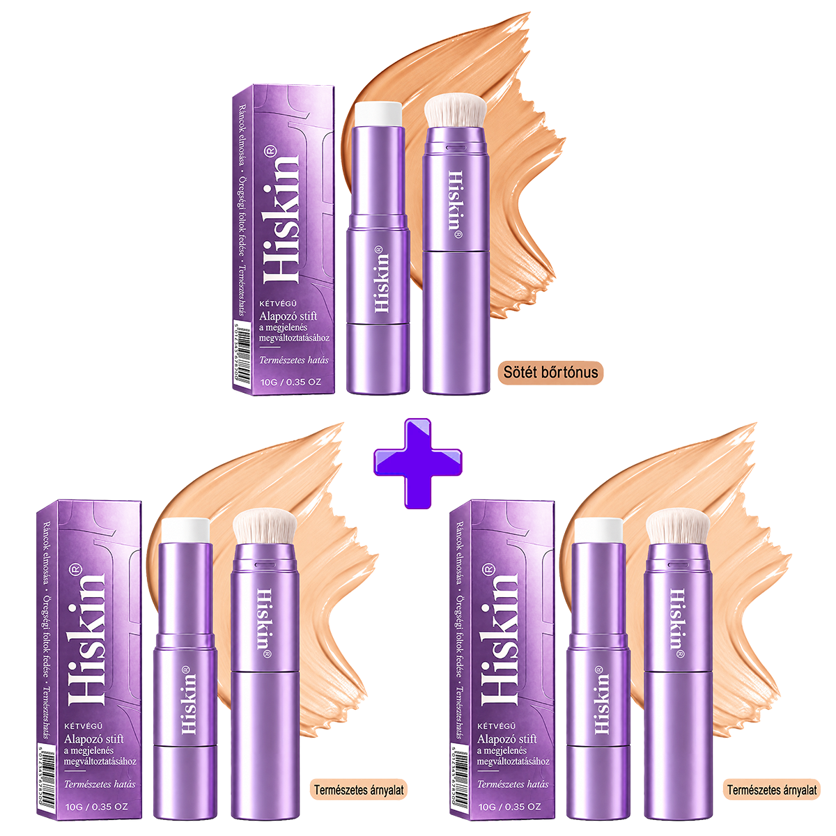 🌿🌿AZ UTOLSÓ 2 ÓRÁBAN · 80% KEDVEZMÉNY!  Hiskin® 2 az 1-ben színváltó alapozó stift | Elfedi az öregségi foltokat, halványítja a finom ráncok láthatóságát és hidratálja a bőrt – beépített ecsettel a fiatalos, ragyogó arcbőrért!