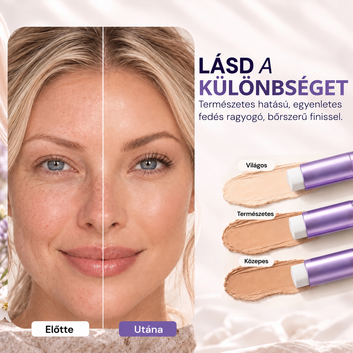🌿🌿AZ UTOLSÓ 2 ÓRÁBAN · 80% KEDVEZMÉNY!  Hiskin® 2 az 1-ben színváltó alapozó stift | Elfedi az öregségi foltokat, halványítja a finom ráncok láthatóságát és hidratálja a bőrt – beépített ecsettel a fiatalos, ragyogó arcbőrért!