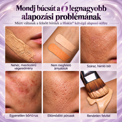 🌿🌿AZ UTOLSÓ 2 ÓRÁBAN · 80% KEDVEZMÉNY!  Hiskin® 2 az 1-ben színváltó alapozó stift | Elfedi az öregségi foltokat, halványítja a finom ráncok láthatóságát és hidratálja a bőrt – beépített ecsettel a fiatalos, ragyogó arcbőrért!