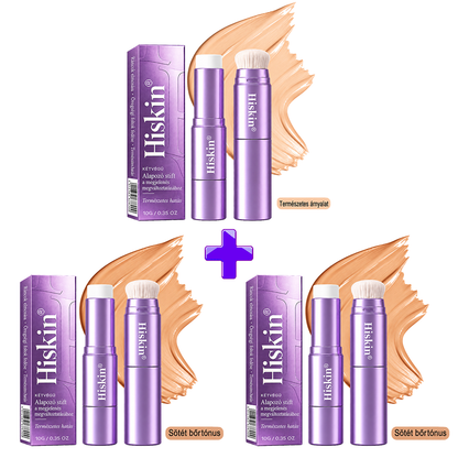 🌿🌿AZ UTOLSÓ 2 ÓRÁBAN · 80% KEDVEZMÉNY!  Hiskin® 2 az 1-ben színváltó alapozó stift | Elfedi az öregségi foltokat, halványítja a finom ráncok láthatóságát és hidratálja a bőrt – beépített ecsettel a fiatalos, ragyogó arcbőrért!